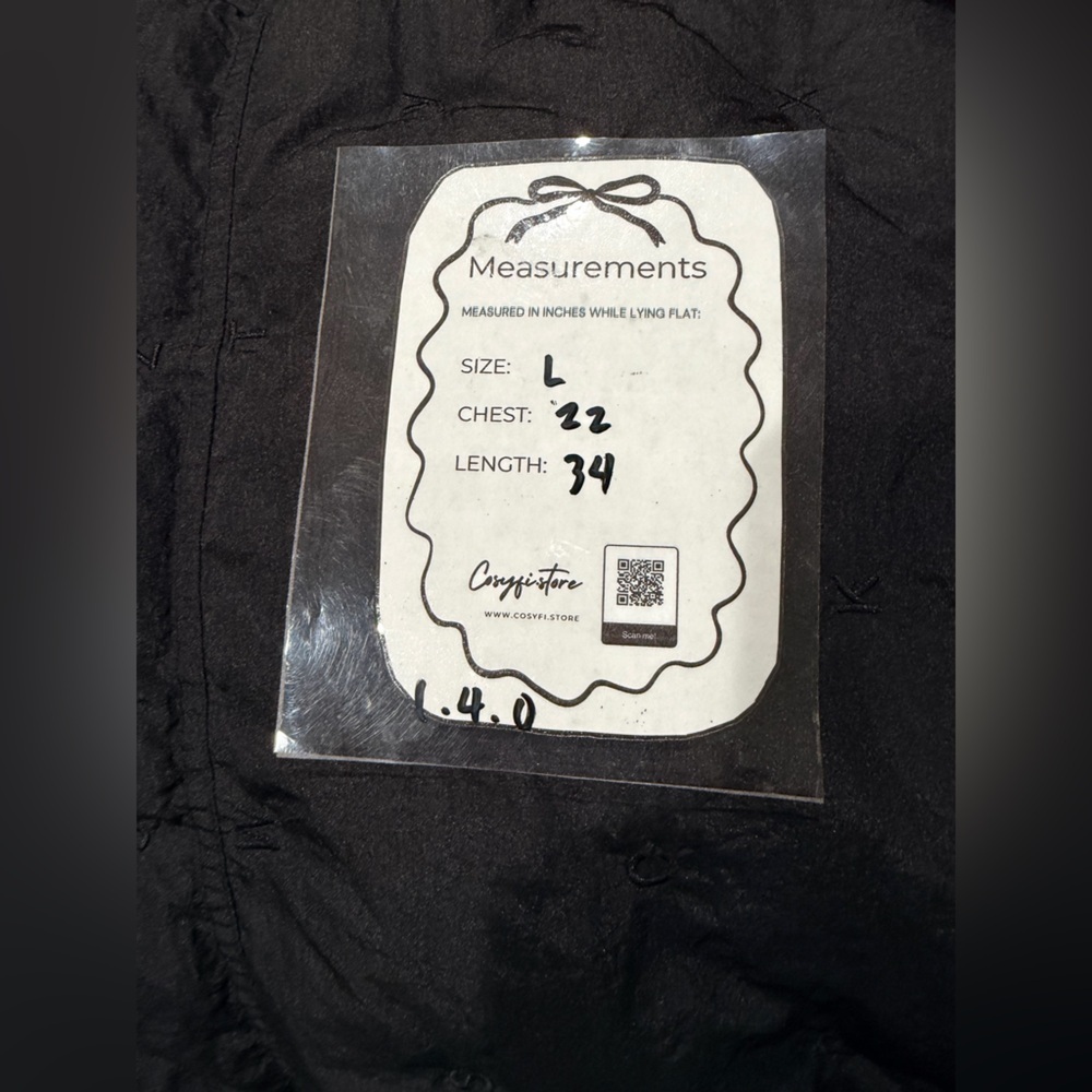 Women’s Black Long Hooded Puffer Quilted Vest size L - Picture 10 of 12